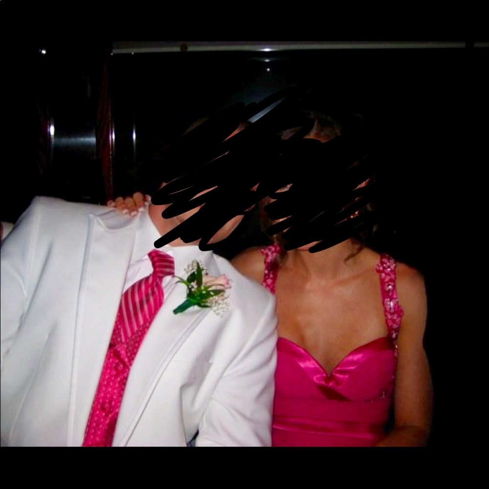 Pretty pink prom dress! Size zero. Worn once! - Picture 7 of 8